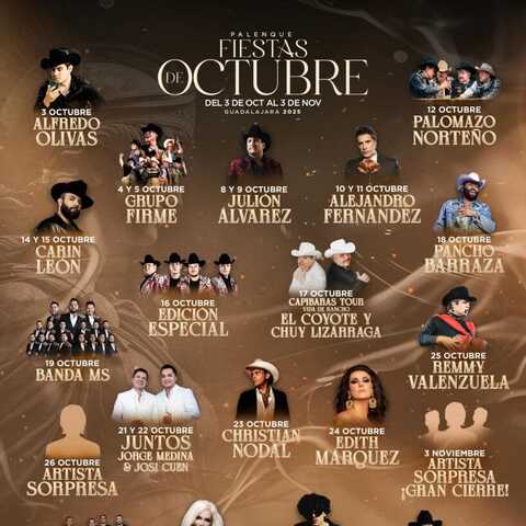PALENQUE FIESTAS DE
OCTUBRE